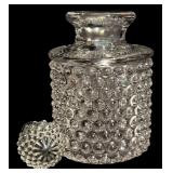 K - Set of 5 Decorative Cut Glass Decanters and Cruets