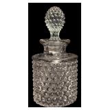 K - Set of 5 Decorative Cut Glass Decanters and Cruets