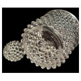 K - Set of 5 Decorative Cut Glass Decanters and Cruets