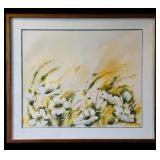 UO - Framed Watercolor Floral Artwork by Roman