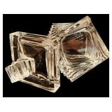 FR - Rosenthal Rosenthal Studio-Line Turnus Crystal Box, Crystal Paneled Vase and Decorative Glass Sphere