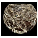 FR - Set of 3 Reidel Vintage Signed Crystal Diamond Cut Candleholders