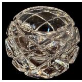 FR - Set of 3 Reidel Vintage Signed Crystal Diamond Cut Candleholders