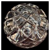 FR - Set of 3 Reidel Vintage Signed Crystal Diamond Cut Candleholders