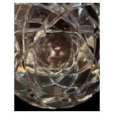 FR - Set of 3 Reidel Vintage Signed Crystal Diamond Cut Candleholders