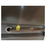 FR -Vintage Brass Floor  Lamp with Pleated Shade