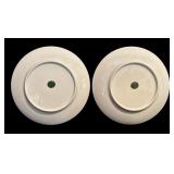 K - Vintage JWK Bavaria Porcelain Cups and Plates Set with Botanical Fruit Design