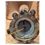 LL - Decorative Table Lamp with Draped Shade and Ornate Base