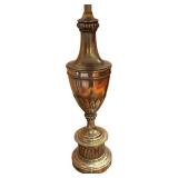 LL - Vintage Brass Table Lamp with Drum Shade
