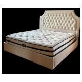 MSB - Beautyrest Vanderbilt King Bed Frame with Tufted Headboard