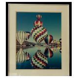 MBR - Framed Hot Air Balloons Photograph Signed by Artist 2
