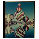MBR - Framed Hot Air Balloons Photograph Signed by Artist 2