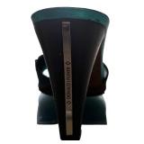 MBR - Donald J Pliner Couture Beaded Turquoise Heeled Sandals Size 7