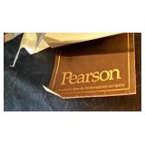 LL - Vintage Pearson Upholstered Ottoman with Floral Pattern