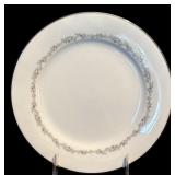 K - Vintage Noritake China Crestmont 30-Piece Dinnerware Set with Silver Trim