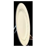 K - Vintage Noritake China Crestmont 30-Piece Dinnerware Set with Silver Trim