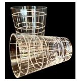 LR - Pair of Vintage Ralph Lauren Plaid Tumblers