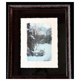 FR - Framed Karin Croft Signed Winter Scene Artwork