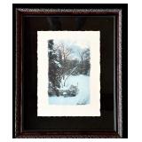 FR - Framed Karin Croft Signed Winter Scene Artwork