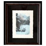 FR - Framed Karin Croft Signed Winter Scene Artwork