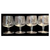FR - Set of 12 Assorted Clear Glass Wine and Brandy Glasses