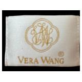 FR - Vera Wang Ivory Cocktail Dress with Sequin Cap Sleeves