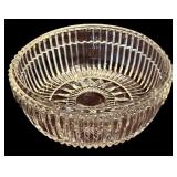 Collection of Vintage Crystal and Glass Dishes, Bowls, and Serving Pieces