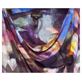 FB - Escada Size 36 Abstract Print Drape Neck Dress