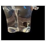 LR - Set of 3 Crystal Elephant Figurines and Bowl