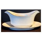 DR - Vintage Grace Concerto Fine China Dinnerware Set with Floral Embossed Pattern