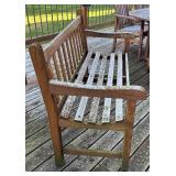 D - Smith & Hawken Wooden Outdoor Bench 47 Inch Vintage