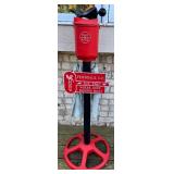 D - Par Aide Golf Ball Washer on Stand with Ferndale C.C. Plaque