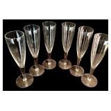 FR - Collection of 13 Glasses Including Champagne Flutes and Tumblers
