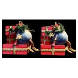 LR - Holiday Candle and Ornament Collection with Department 56 and Glass Holder