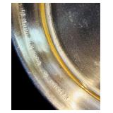 FR - Set of 2 1972 Century Club Pewter Mugs and 4 Etched Glasses with Pewter Base