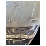 LR - Vintage Cristalli di Firenze Collection Vase, 8 Inch Etched Crystal