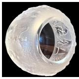 LR - Vintage Cristalli di Firenze Collection Vase, 8 Inch Etched Crystal