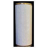 LR - Vintage Lenox Tall Vase with Embossed Floral Design, 12 Inch