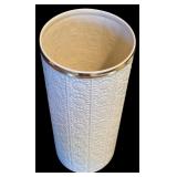 LR - Vintage Lenox Tall Vase with Embossed Floral Design, 12 Inch
