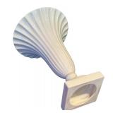 LR - Vintage Lenox Porcelain Vase with Fluted Design, 8.75 Inches Tall