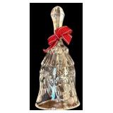 FR - Set of 5 Cut Crystal Decorative Pieces Including Footed Jar, Jars, Bell, and Basket