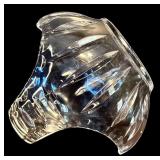 FR - Set of 5 Cut Crystal Decorative Pieces Including Footed Jar, Jars, Bell, and Basket