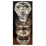 FR - Set of 4 Glass Decanters with Stoppers, Tallest 12 Inches