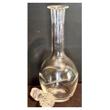 FR - Set of 4 Glass Decanters with Stoppers, Tallest 12 Inches