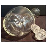 FR - Set of 4 Glass Decanters with Stoppers, Tallest 12 Inches