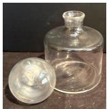 FR - Set of 4 Glass Decanters with Stoppers, Tallest 12 Inches