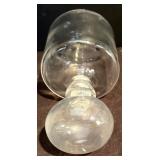 FR - Set of 4 Glass Decanters with Stoppers, Tallest 12 Inches