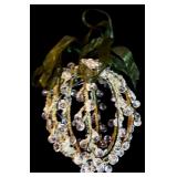 LL - Set of 2 Icy Craft Lighted Acrylic Christmas Trees and 2 Ornament Decor Pieces