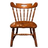 LL - Pair of Vintage Tell City Vintage Spindle Back Dining Chairs