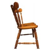 LL - Pair of Vintage Tell City Vintage Spindle Back Dining Chairs